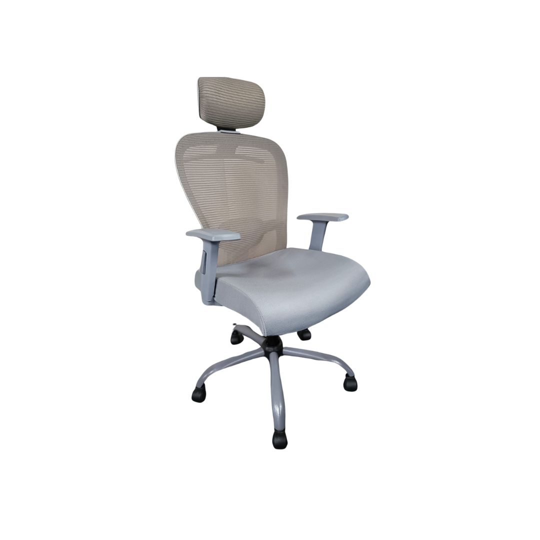 EVIAN Revolving Grey 1219 x 609 x 533 mm PVC Office Chairs_2