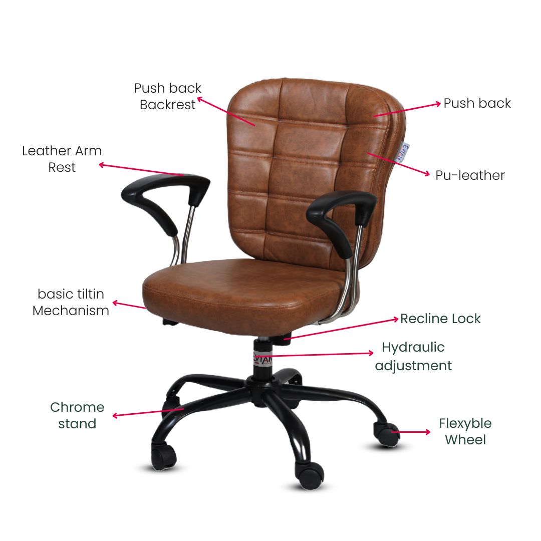 EVIAN Staff Chair Wood D Tone 939 x 558 x 431 mm Wooden Office Chairs_1