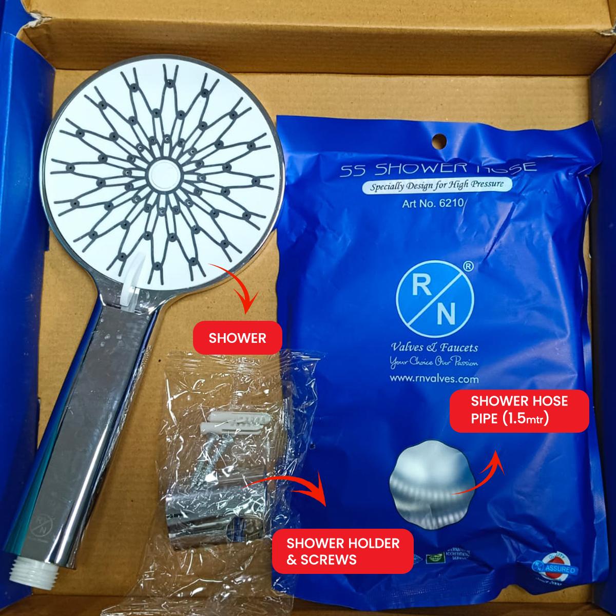 R.N. 6973 Handheld Three Flow Shower 26 X 12 cm ABS_1