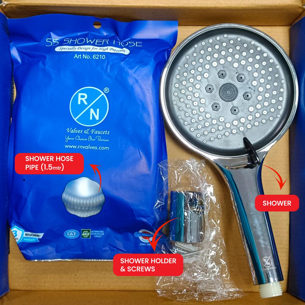 R.N. 6963 Handheld Three Flow Shower 25.5 X 11 cm ABS_1