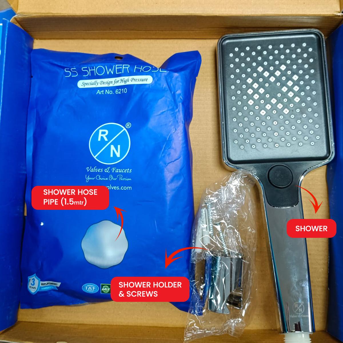 R.N. 6962 Handheld Two Flow Shower 26 X 9 cm ABS_1
