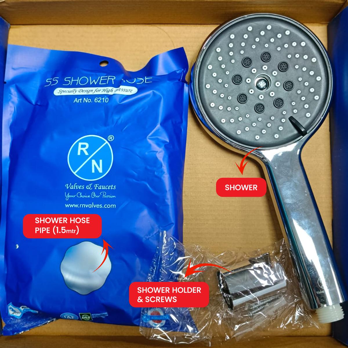 R.N. 6942 Handheld Three Flow Shower 22.5 X 11 cm ABS_1