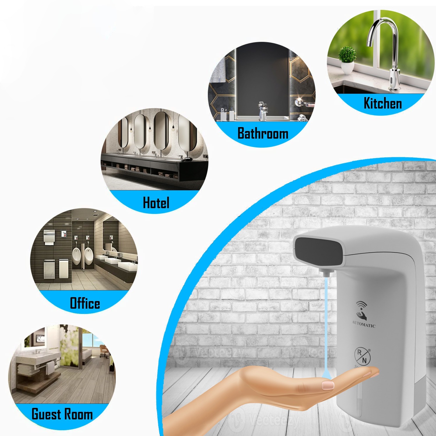 R.N. Table Top Automatic Touchless Liquid Soap Dispenser_4