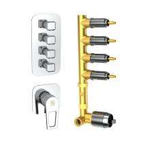 R.N. Chrome Plated 6 Way Concealed Diverter Set Faucet RNASP24G34_0