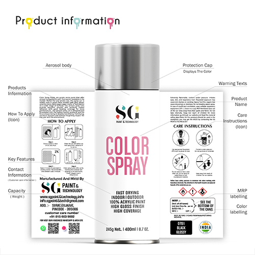 SG Paint & Technology SG-0556 Spray Paint 400 mL D.A Grey_2