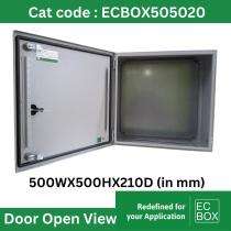 ECBOX Metal Enclosure Boxes 500 x 500 x 210 mm_0