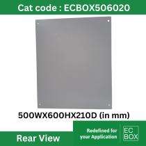 ECBOX Mild Steel Enclosure Boxes 500 x 600 x 210 mm_0