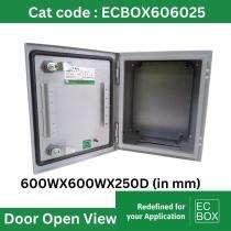 ECBOX Mild Steel Enclosure Boxes 600 x 600 x 250 mm_0
