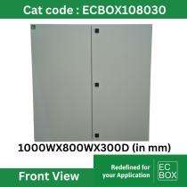ECBOX Mild Steel Enclosure Boxes 1000 x 800 x 300 mm_0
