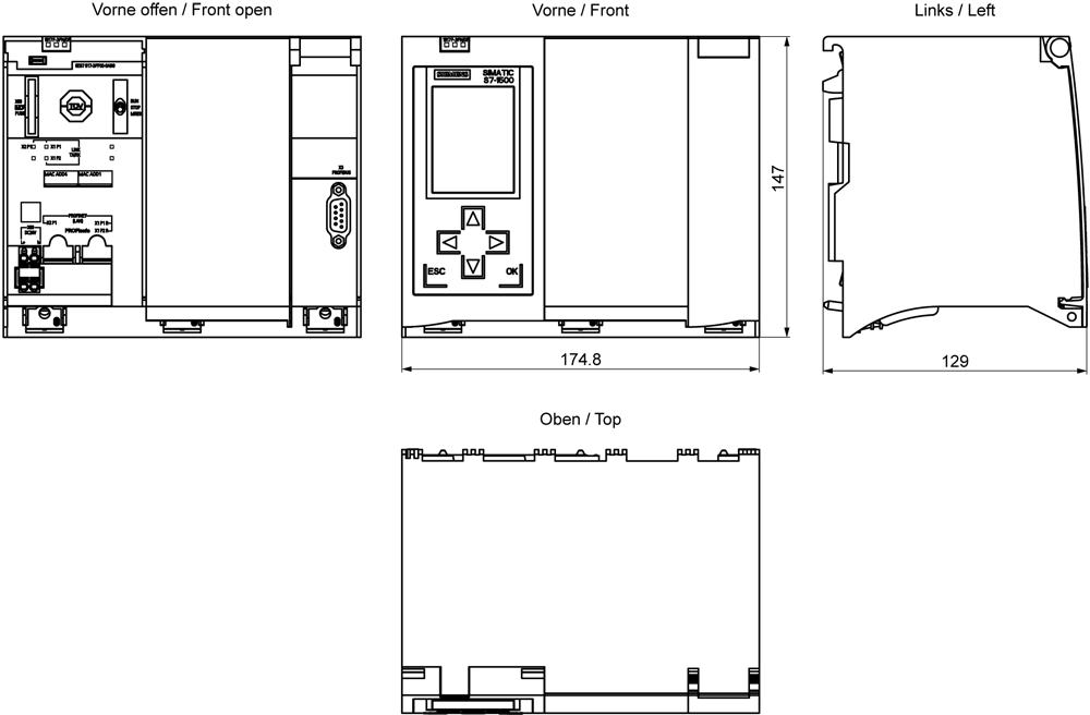 SIEMENS Programmable Logic Controller 6ES75173FP000AB0 24 V_1