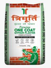 Trimurti One Coat Hemihydrate Gypsum Plasters 25 kg White_0