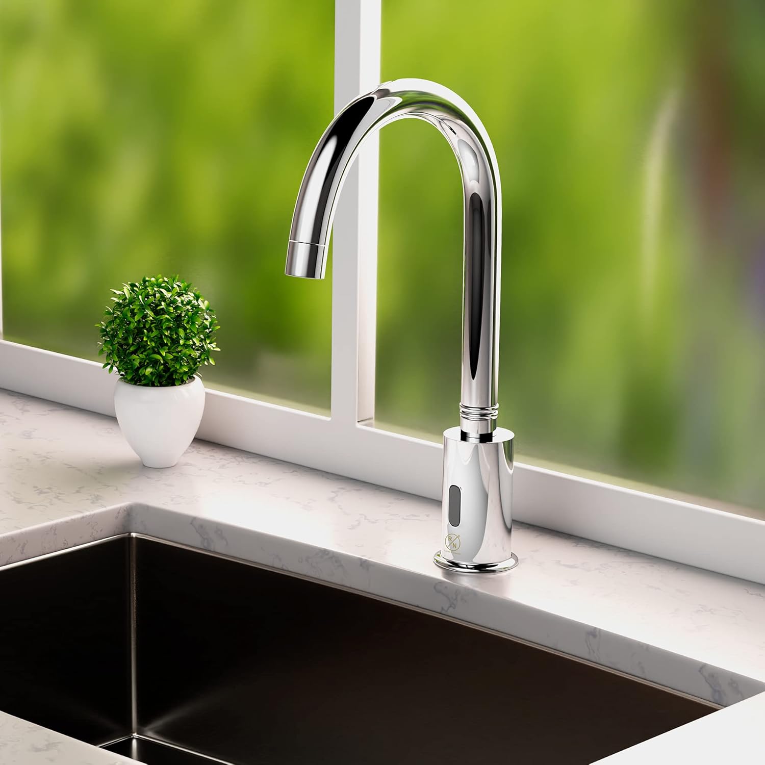 R.N. Chrome Plated Table Mounted Sensor Faucet 0781_1