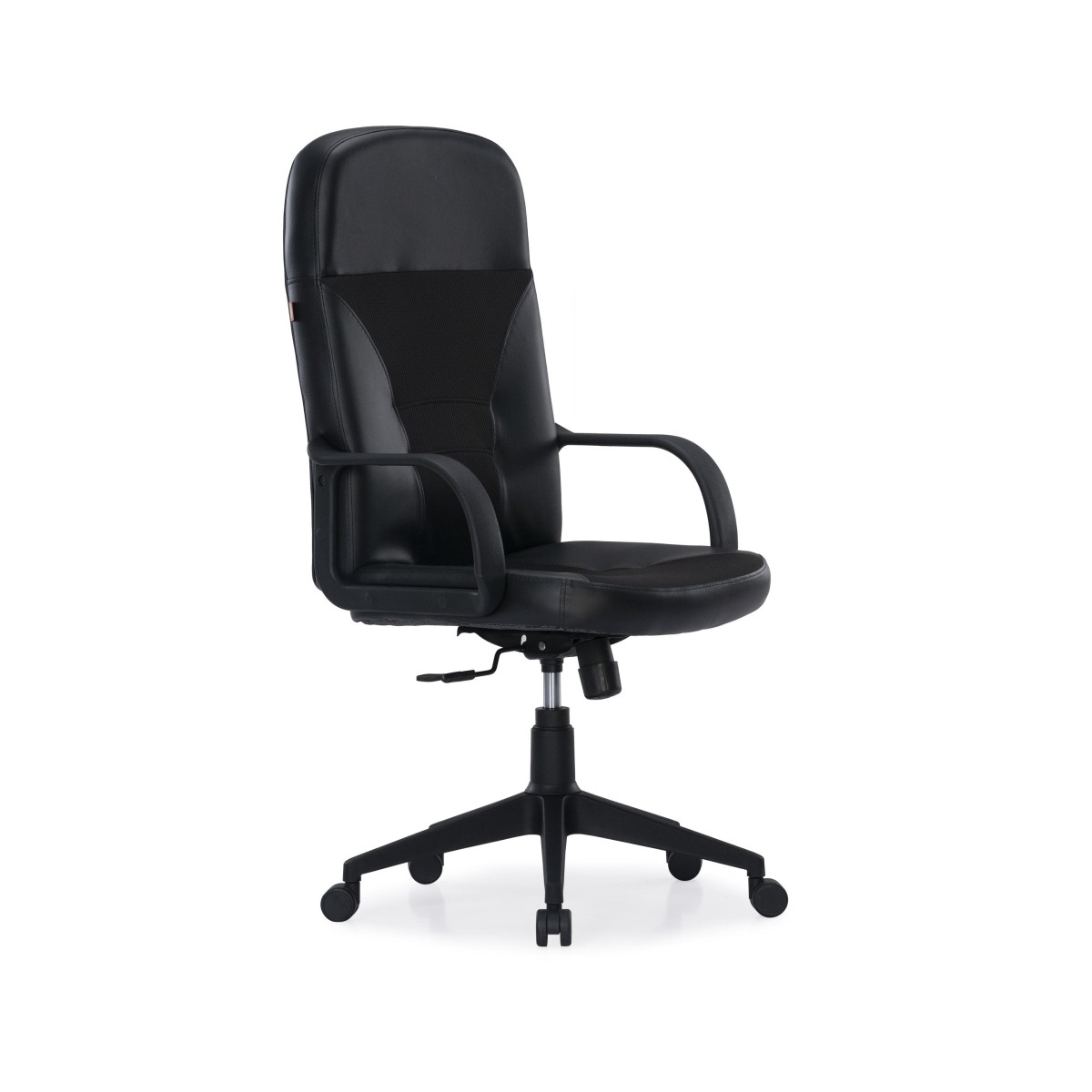 Durian HighBack Leatherette Chair Black 615 x 530 x 1230 mm Hot Pressed Plywood Office Chairs_1
