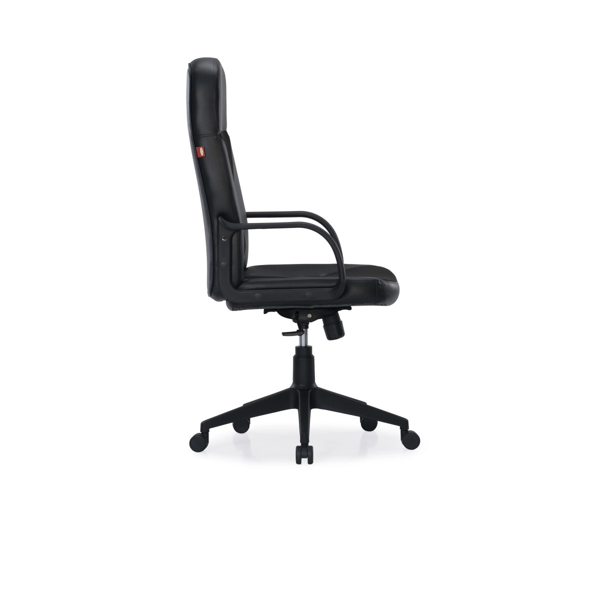 Durian HighBack Leatherette Chair Black 615 x 530 x 1230 mm Hot Pressed Plywood Office Chairs_2
