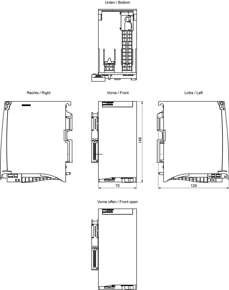 SIEMENS Programmable Logic Controller 6ES75070RA000AB0 85 - 264 V_1