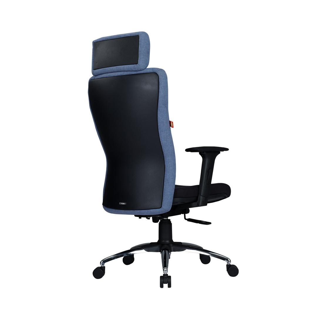 Durian Revolving Black and Blue 620 x 700 x 1350 mm Hot Pressed Plywood Office Chairs_1