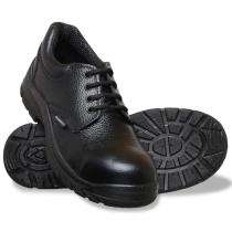 ALKO PLUS Full Grain Leather Steel Toe Safety Shoes Black_0