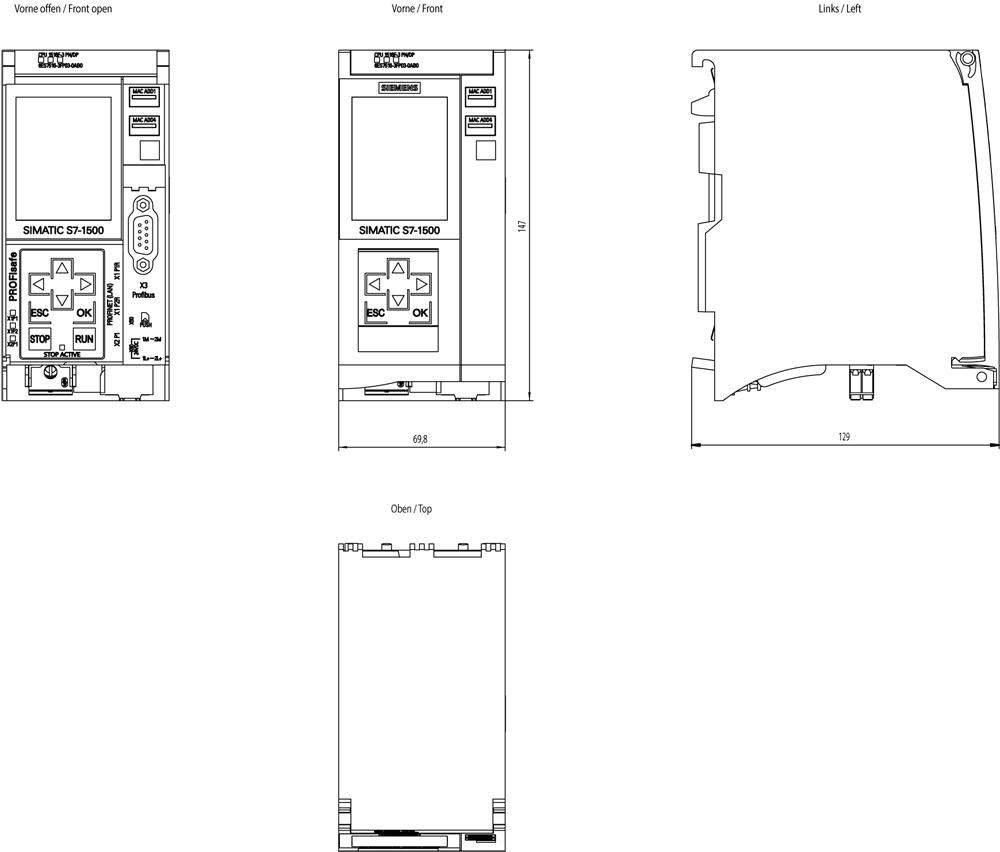 SIEMENS Programmable Logic Controller 6ES75163FP030AB0 24 V_1