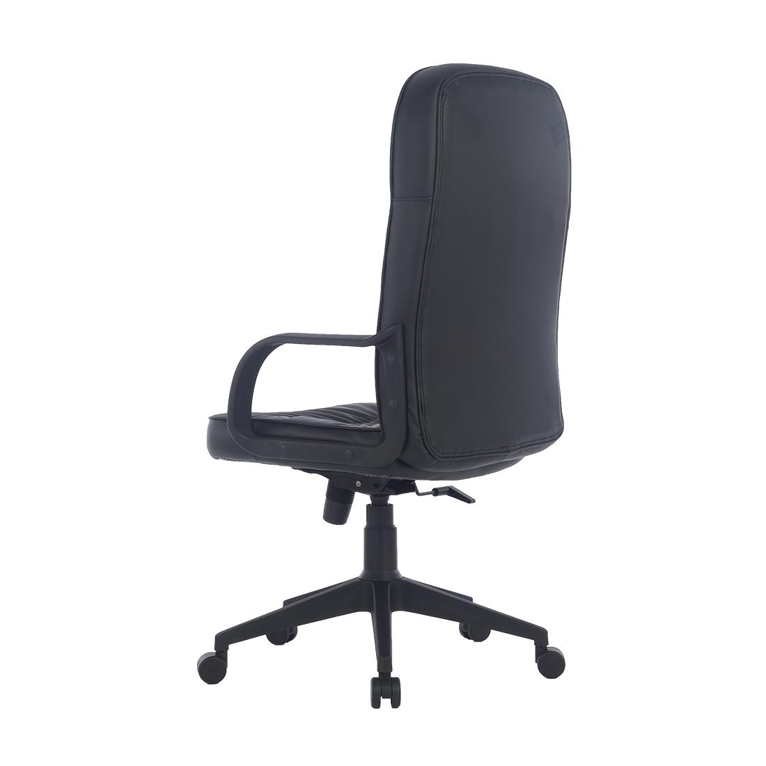 Durian HighBack Leatherette Chair Black 660 x 520 x 1250 mm Hot Pressed Plywood Office Chairs_1