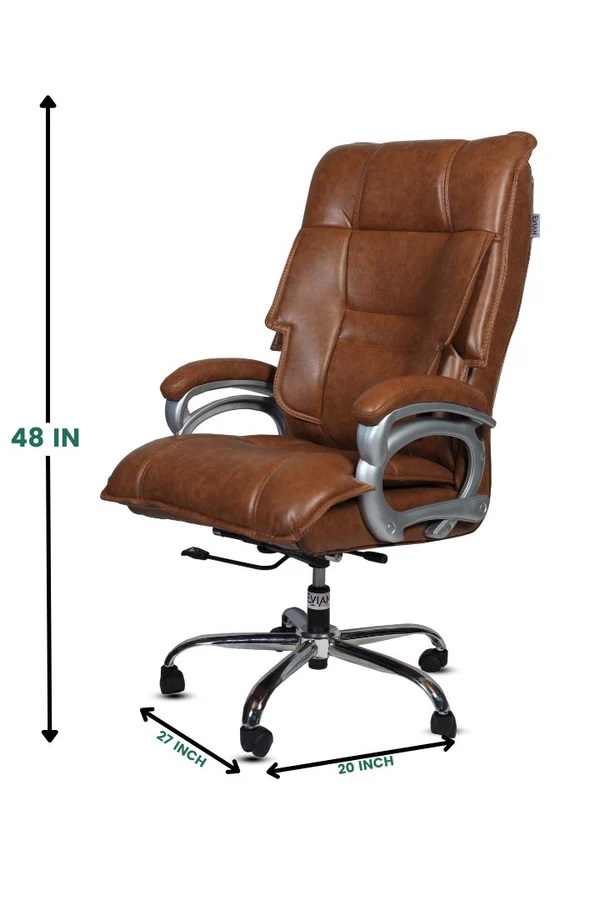 EVIAN Revolving Chair Wood 1219 x 685 x 508 mm Wooden Office Chairs_2