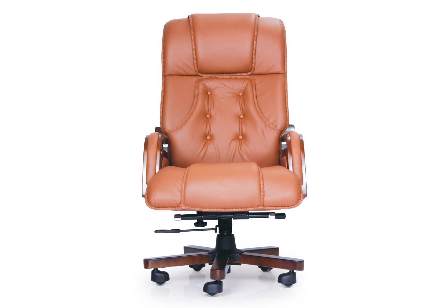 Buy Durian HighBack Leather Chair Brown 673 x 508 x 1270 mm Hot