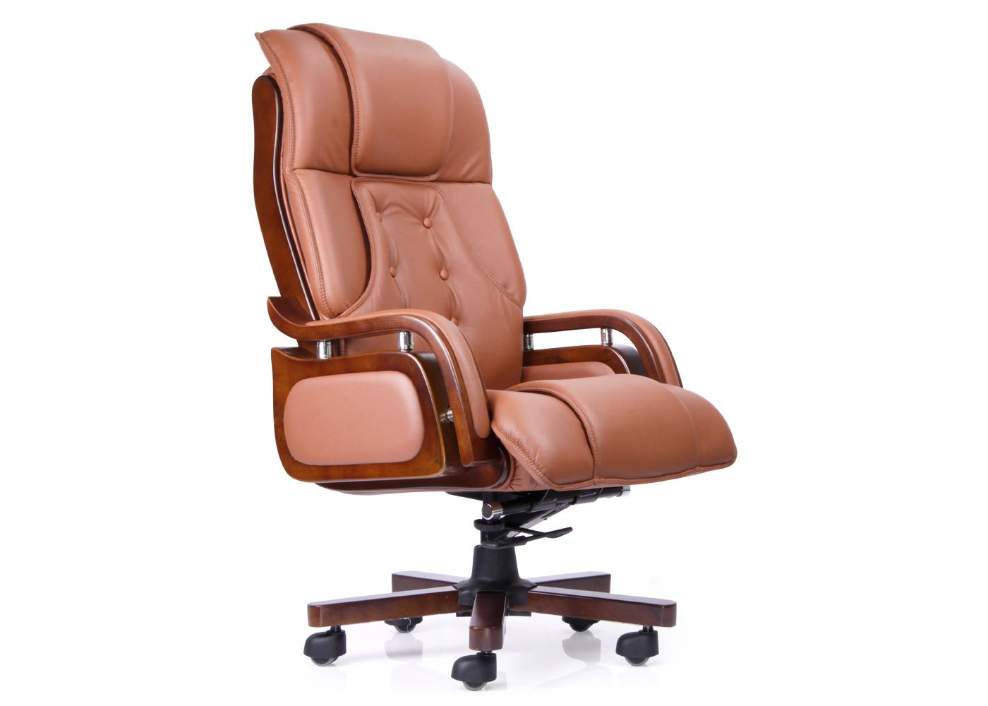 Durian HighBack Leather Chair Brown 673 x 508 x 1270 mm Hot Pressed Plywood Office Chairs_2