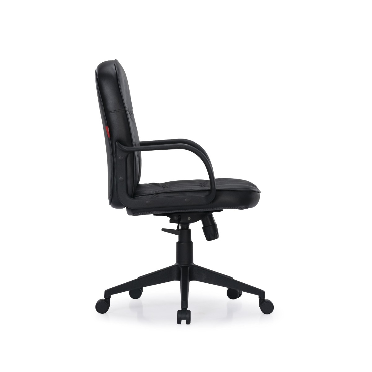 Durian MediumBack Leatherette Chair Black 660 x 525 x 995 mm Hot Pressed Plywood Office Chairs_2