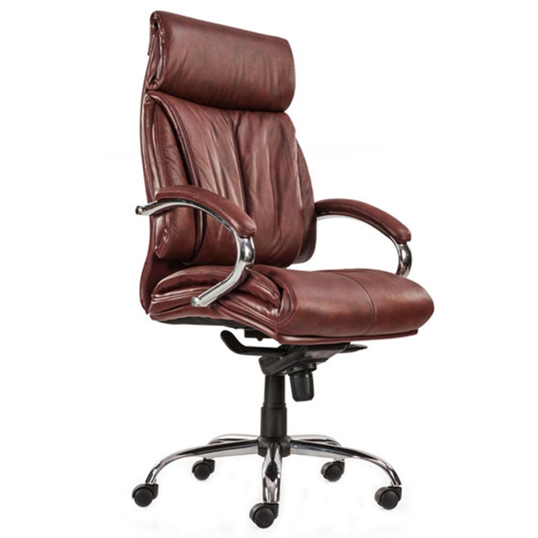 Durian High Back Leather Chair Red - Burgundy 650 x 480 x 1300 mm Hot Pressed Plywood Office Chairs_1