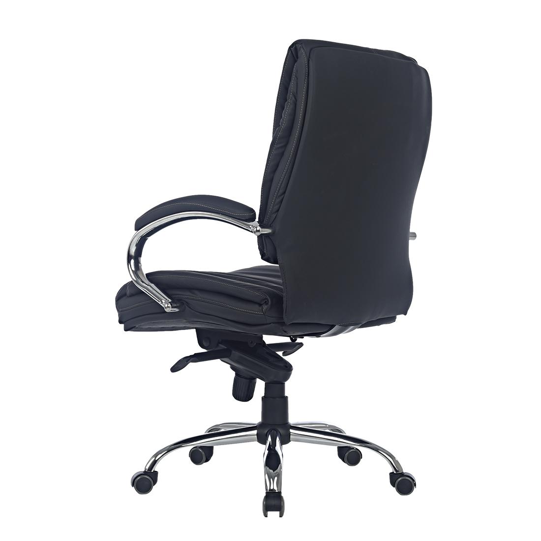 Durian Low Back Leatherette Chair Black 650 x 560 x 1150 mm Hot Pressed Plywood Office Chairs_1
