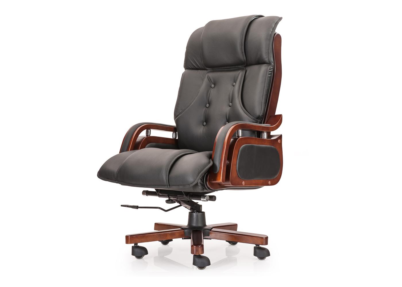 Durian HighBack Leather Chair Black 673 x 508 x 1270 mm Hot Pressed Plywood Office Chairs_1