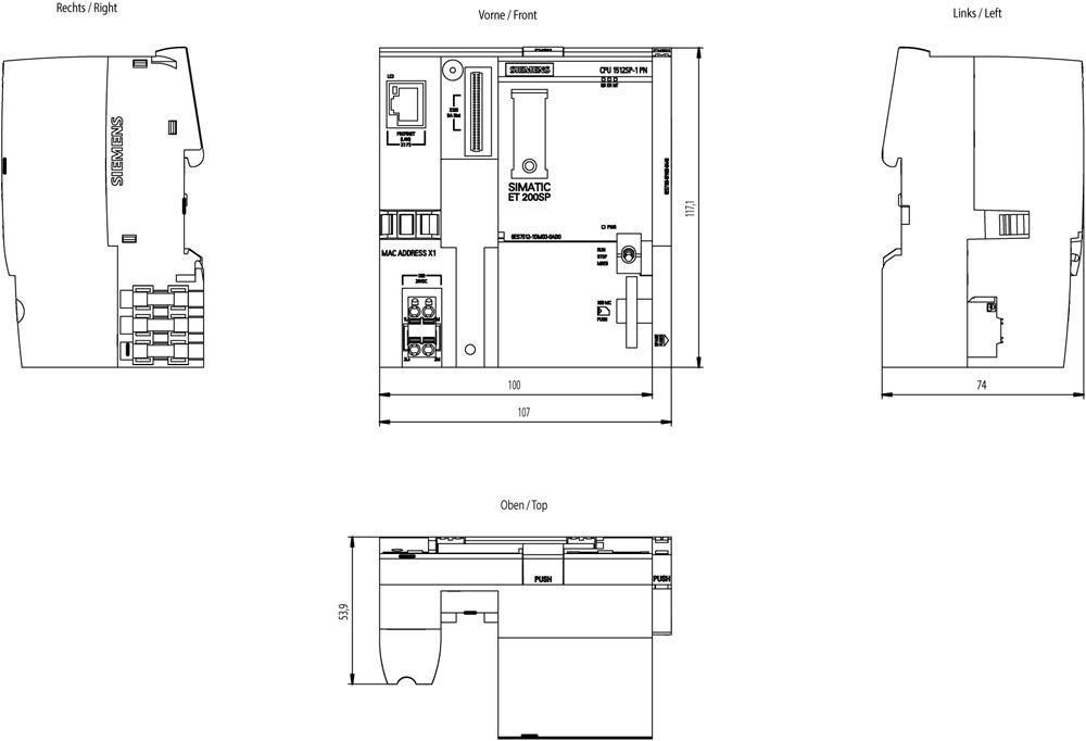 SIEMENS Programmable Logic Controller 6ES75121DM030AB0 24 V_1
