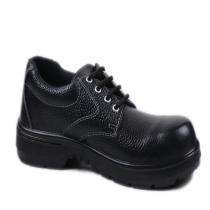 AK RED Real Leather Steel Toe Safety Shoes Black_0