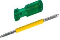 TAPARIA 6 x 0.8/6 x 2 mm(Phillips) Flat/Phillips (2-in-1) Screwdriver 140 mm Transparent Green_0