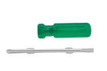 TAPARIA 6 x 0.8/2.5 x 00 mm(Phillips) Flat/Phillips (2-in-1) Screwdriver 250 mm Transparent Green_0