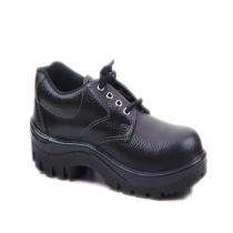 AK RED Real Leather Steel Toe Safety Shoes Black_0