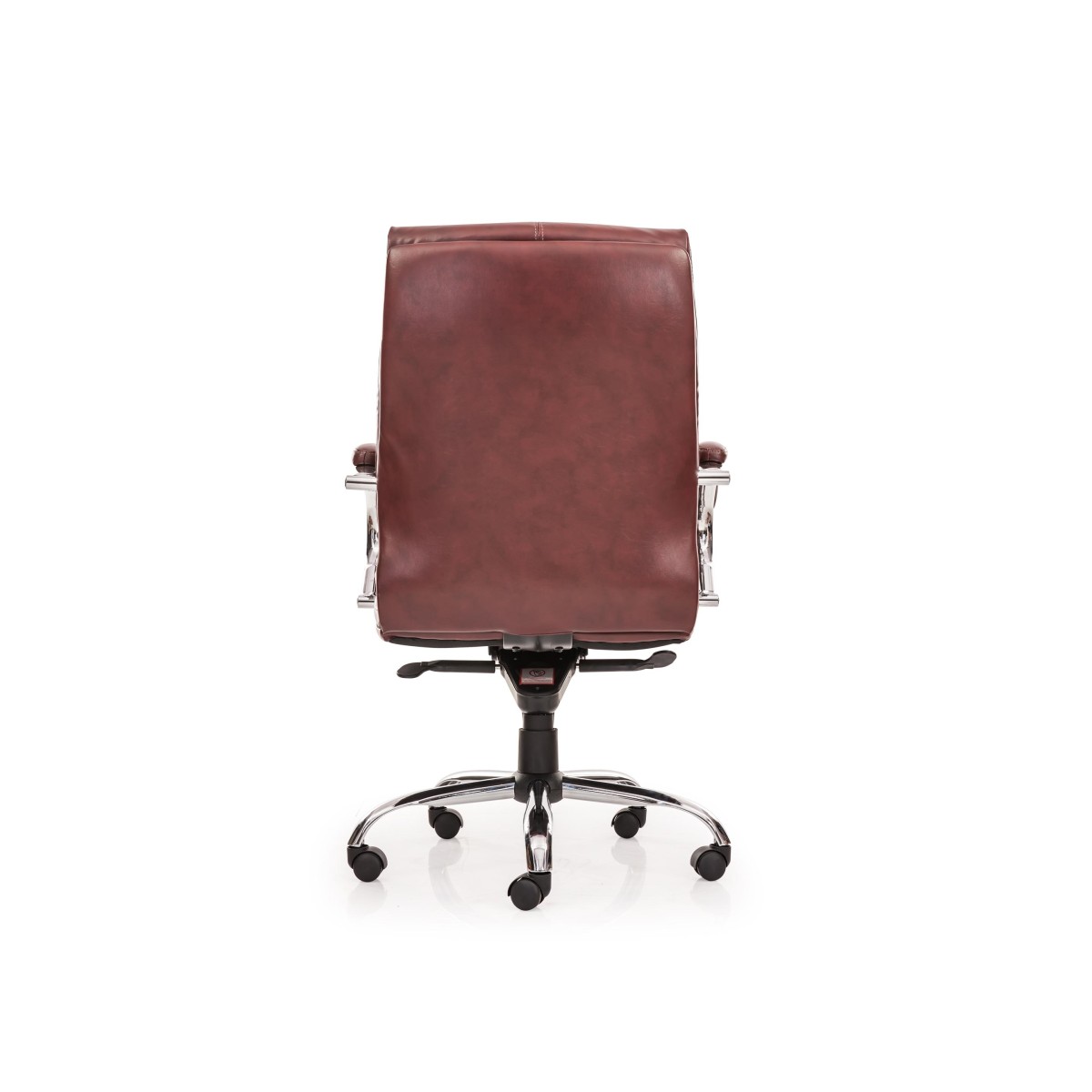 Durian Low Back Leatherette Chair Red - Burgundy 650 x 510 x 1150 mm Hot Pressed Plywood Office Chairs_1