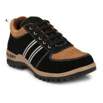 Real Leather Steel Toe Safety Shoes Brown_0