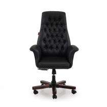 Durian High Back Leather Chair Black 760 x 670 x 1330 mm Hot Pressed Plywood Office Chairs_0