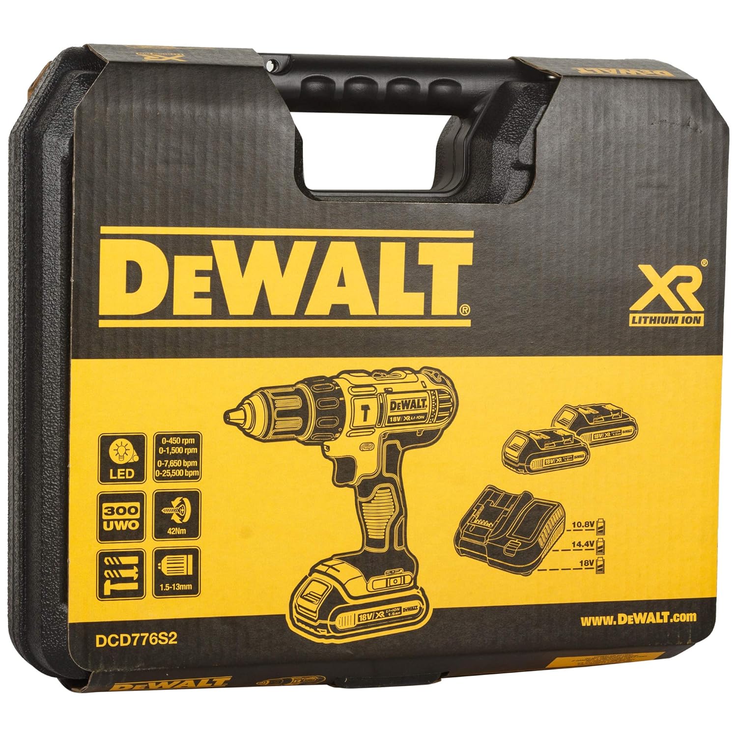 DEWALT 13 - 30 mm Cordless Rotary Hammer Drill DCD776S2 18 V_3