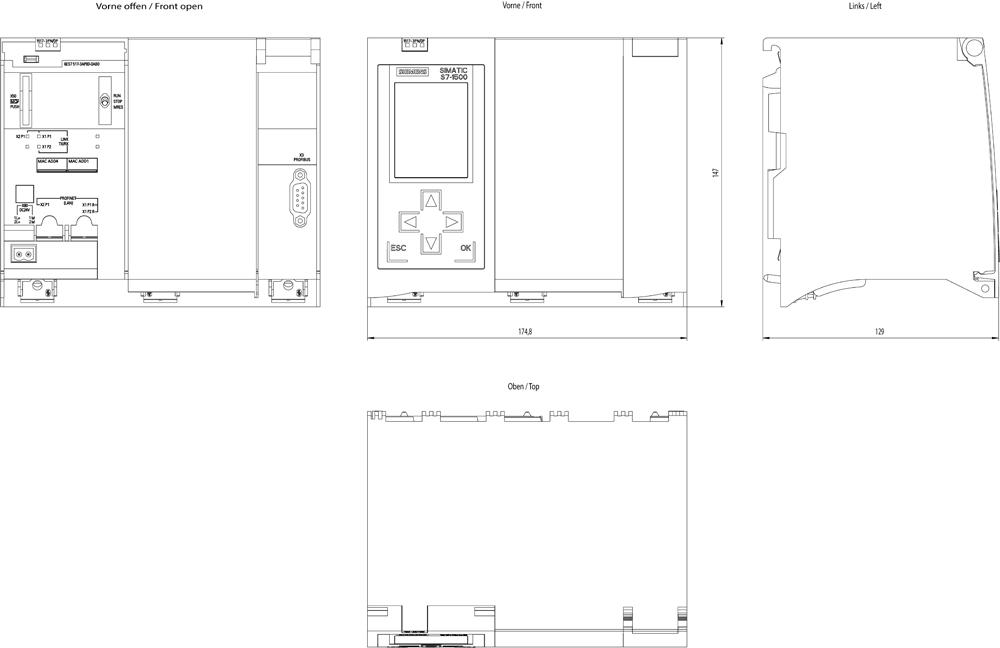 SIEMENS Programmable Logic Controller 6ES75173AP000AB0 24 V_1