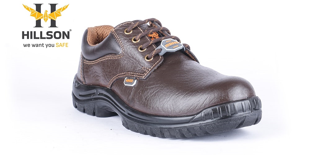 Hillson Argo Leather Steel Toe Safety Shoes Brown_2