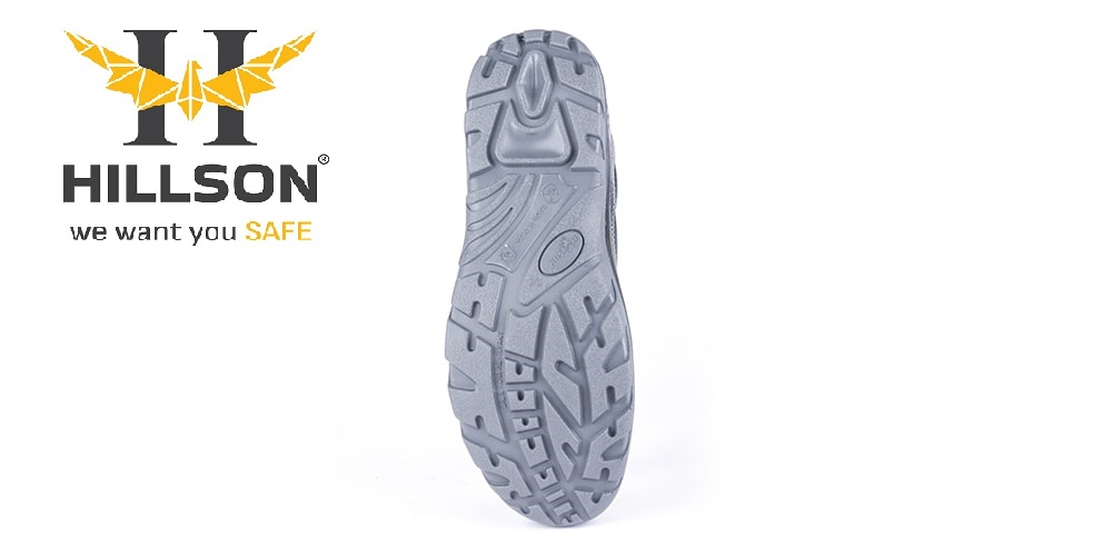 Hillson Soccer Buff Leather Steel Toe Safety Shoes Black_3