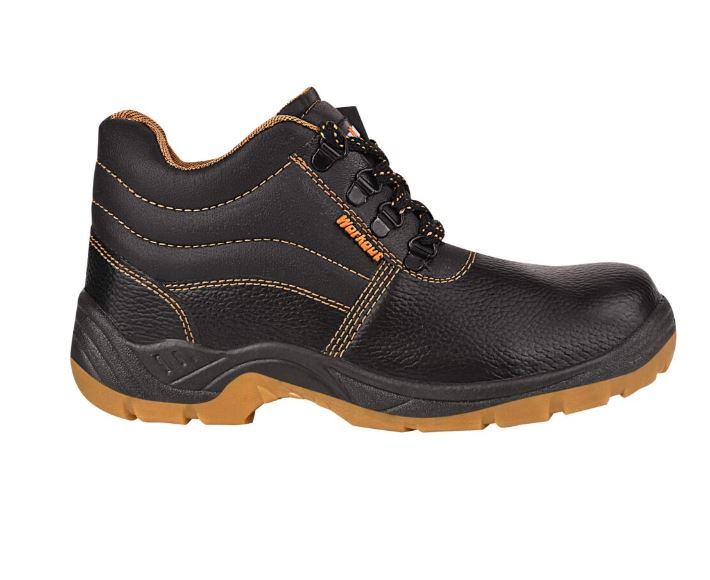 Hillson Workout Synthetic Leather Steel Toe Safety Shoes Black_3