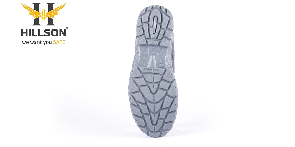 Hillson Mirage Buff Leather Steel Toe Safety Shoes Black_2