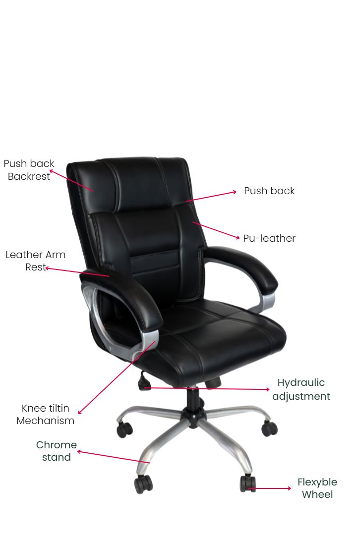 EVIAN Staff Black 1016 x 584 x 469 mm Wooden Office Chairs_1