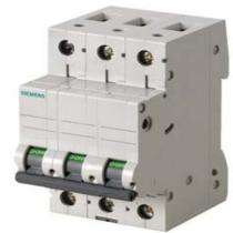 SIEMENS 5SL43637RC Three Pole 63 A C Curve MCB_0