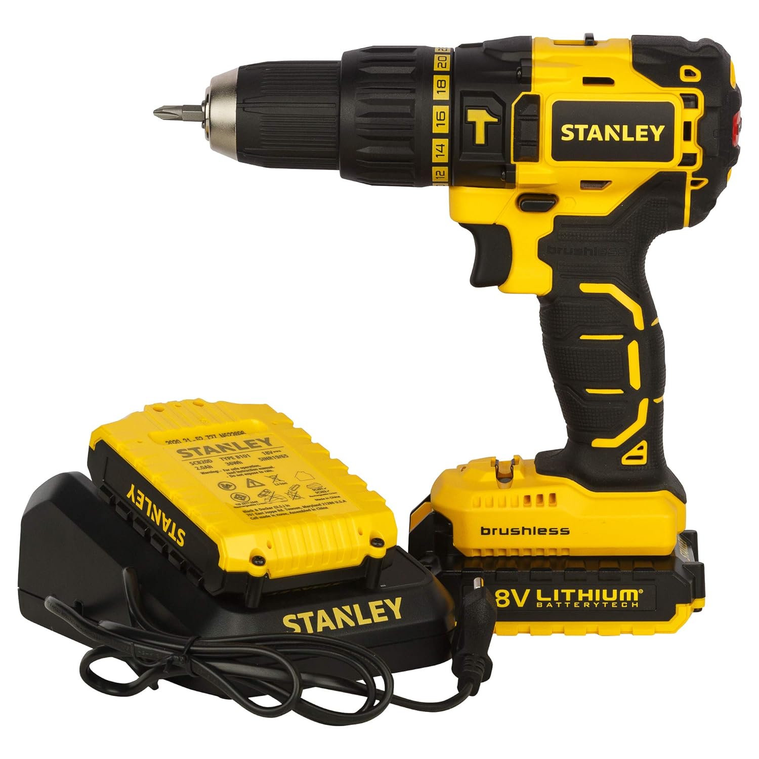 STANLEY 13 mm Cordless Rotary Hammer Drill SBH201D2K 18 V_1