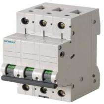 SIEMENS 5SL43067RC Three Pole 6 A C Curve MCB_0