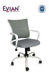 EVIAN Staff White and Grey 914 x 558 x 508 mm PU Office Chairs_0