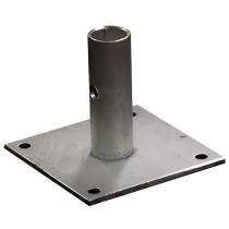 JSW 300 mm Adjustable Base Plate 0030-16 Mild Steel Galvanized 36 mm 150 x 150 mm_0